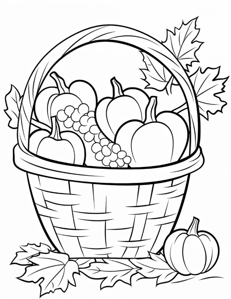 25 Free Fall Coloring Pages for Kids and Adults