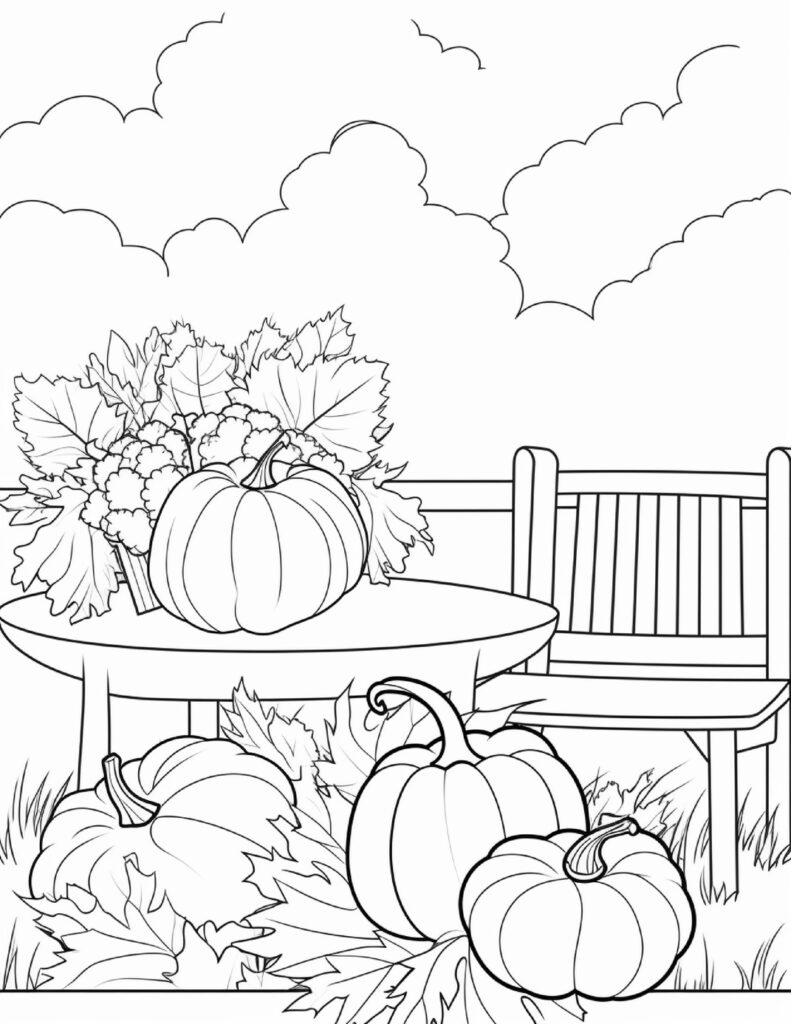 25 Free Fall Coloring Pages for Kids and Adults