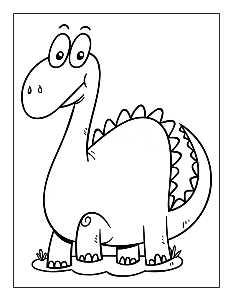 25 Printable Dinosaur Coloring Pages for Kids