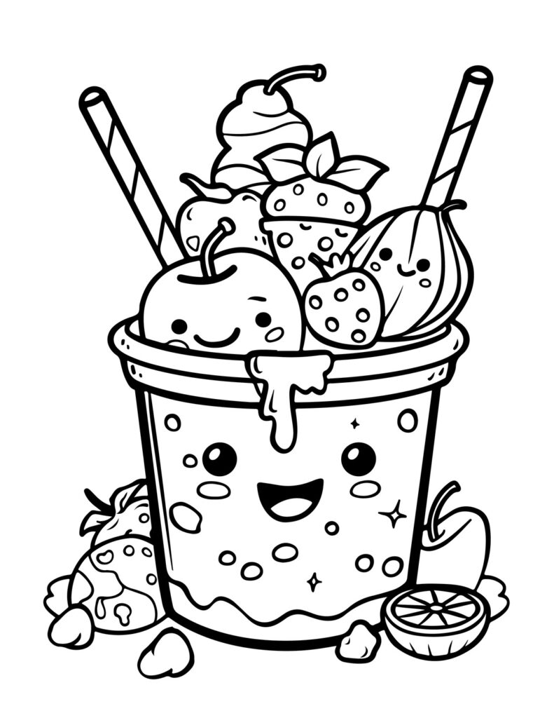 350 Cute Kawaii Coloring Pages for Kids