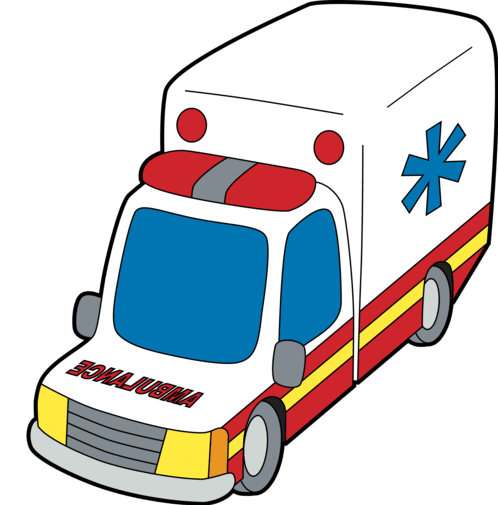 Ambulance Coloring Page