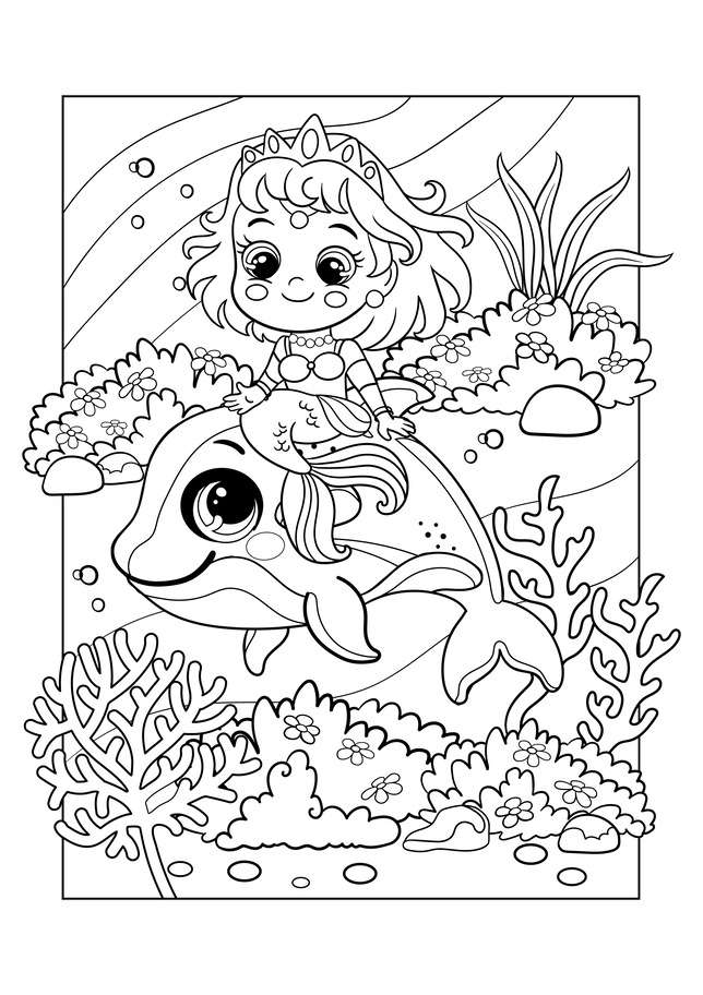 Cute Orca Coloring Pages