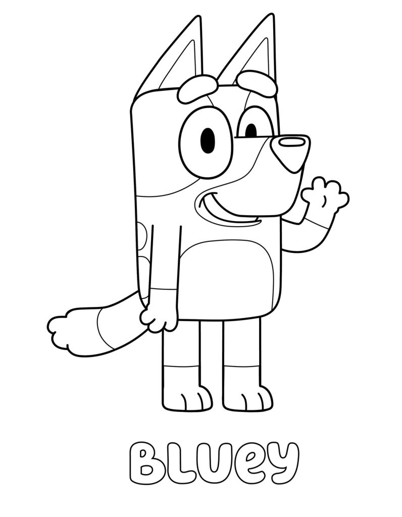 Bluey Friends Coloring Sheets