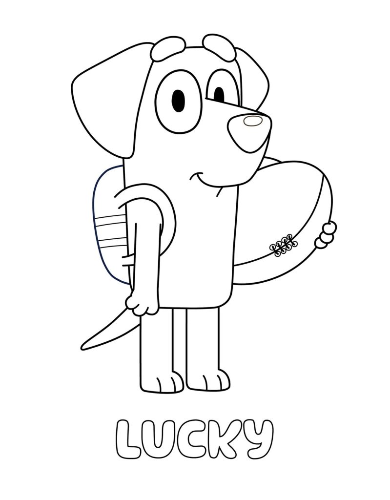 Bluey Friends Coloring Sheets