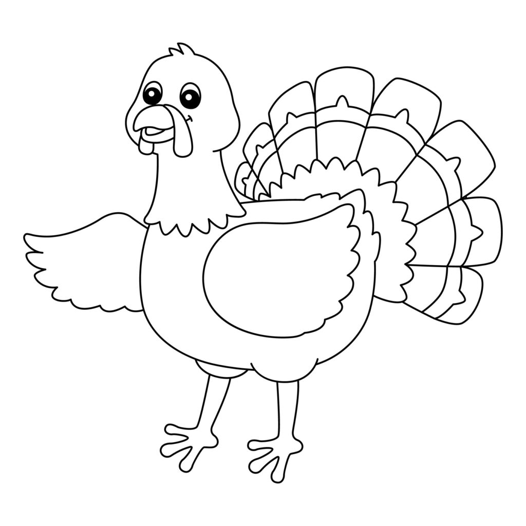 Free Turkey Coloring Pages