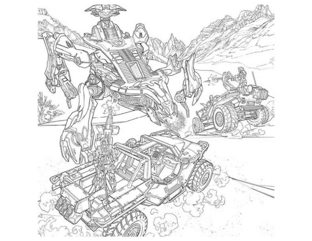 Halo Coloring Pages