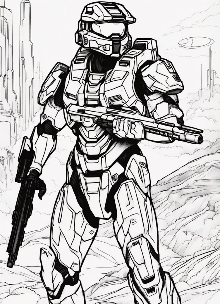 Halo Coloring Pages