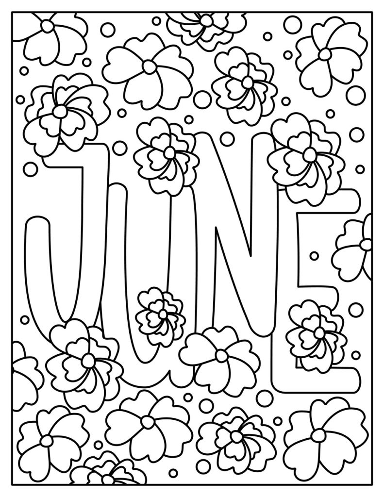 June Coloring Pages (Free Download)