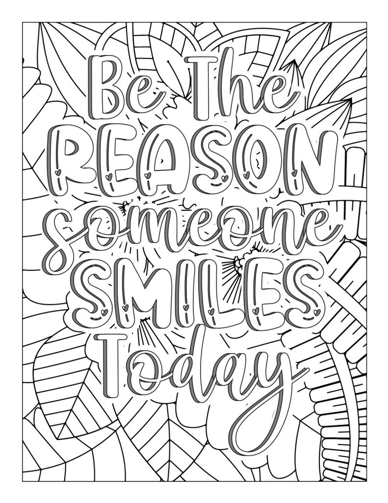 Motivational Quotes Coloring Page (Free Download)