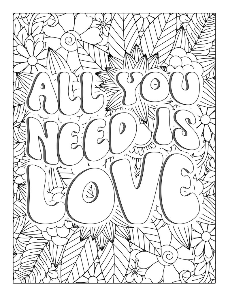 Motivational Quotes Coloring Page (Free Download)