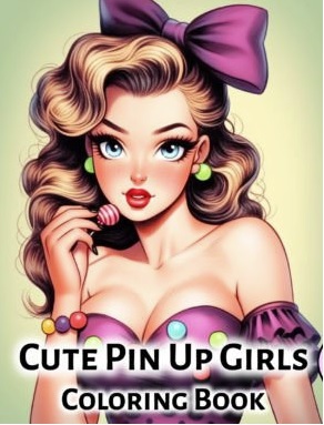 20 Cute Pin Up Girls Coloring Pages