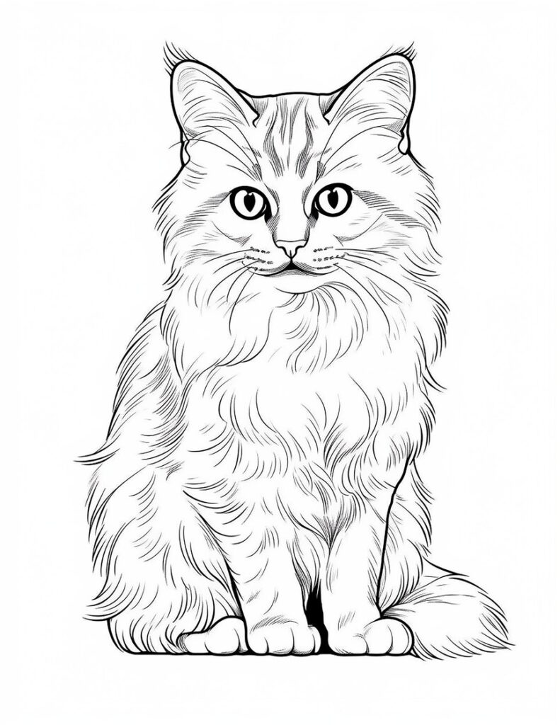 Free Printable Cat Coloring Pages