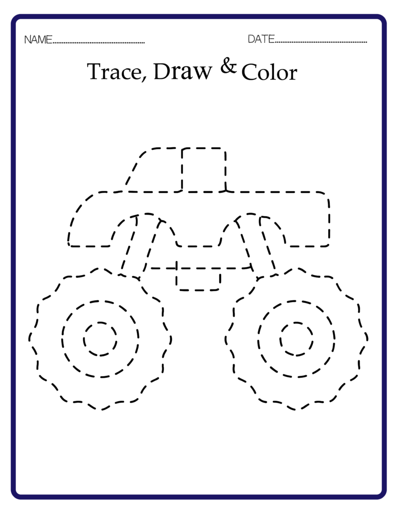 12 Monster Trucks Coloring Pages (2)