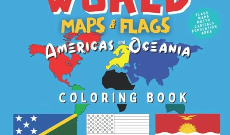 Flag & Geography Coloring Pages for Kids