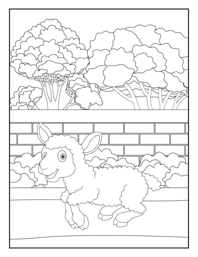 Sheep Coloring Pages for Kids