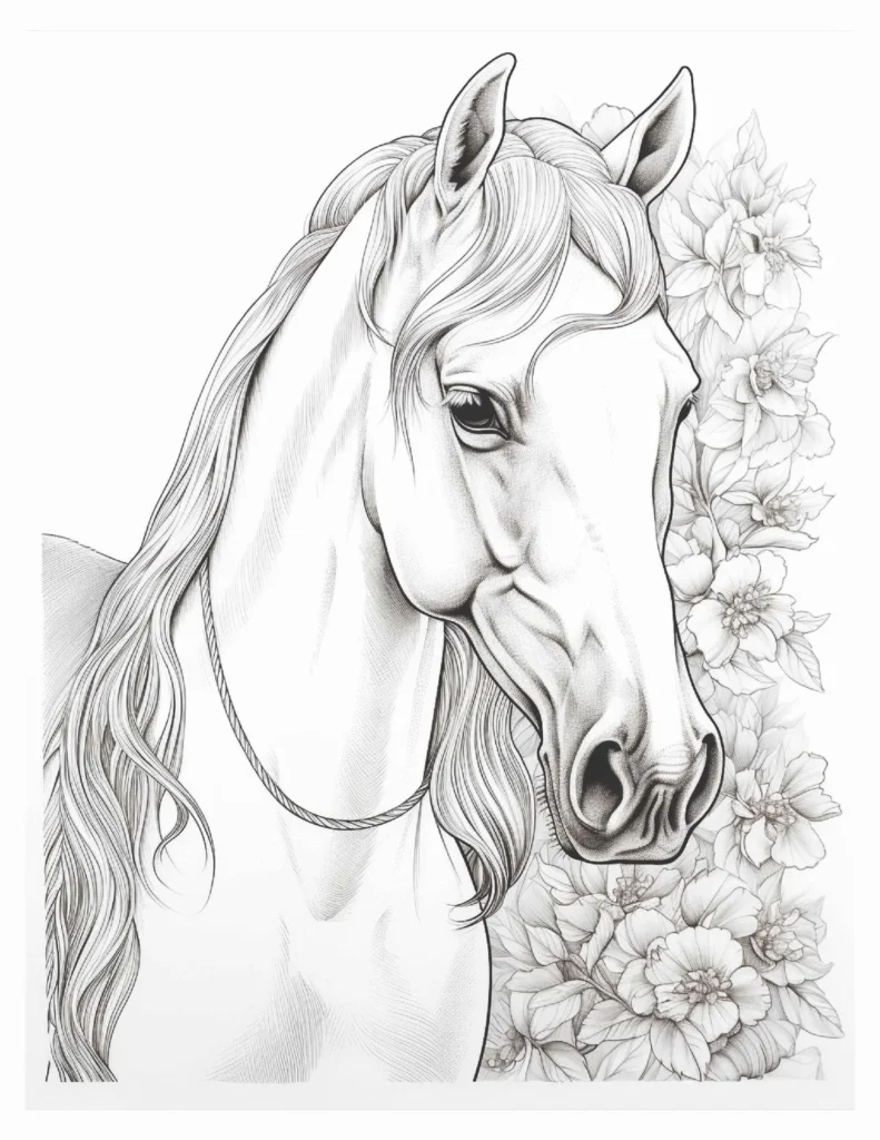 20 Horse Coloring Pages to Print