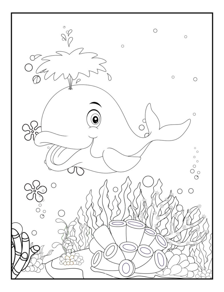 Dolphin Coloring Pages for Kids