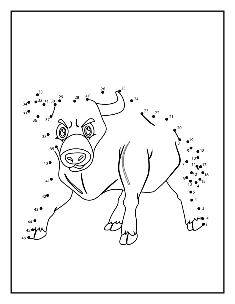 40 Free Connect the Dot Animal Coloring Pages