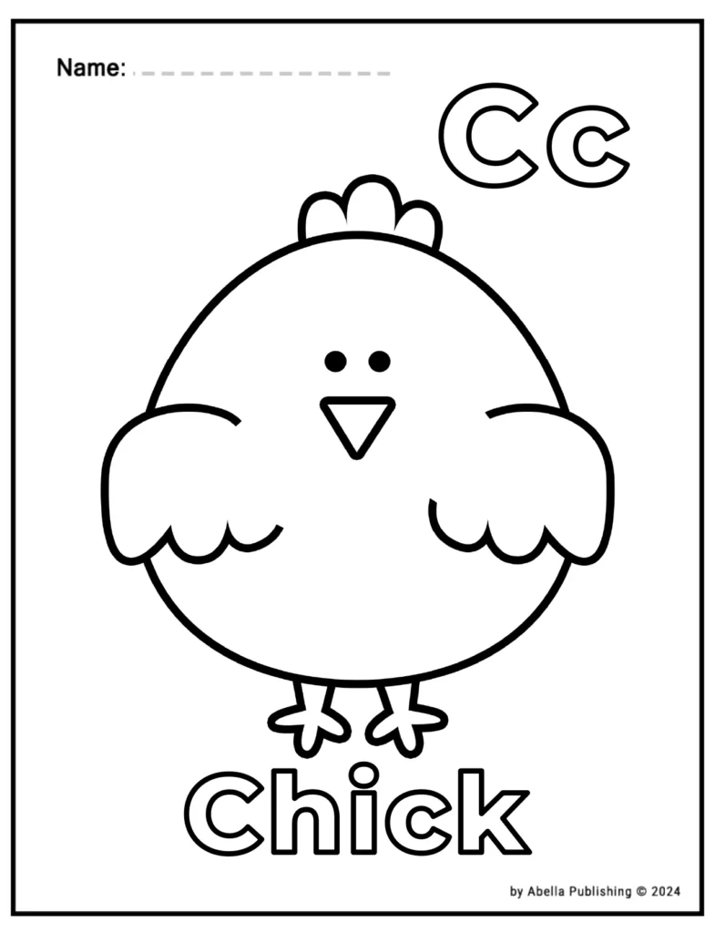 26 Alphabet Coloring Pages for Preschoolers