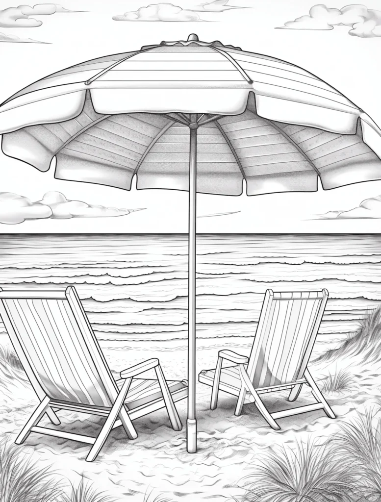 Boho Landscape Coloring Pages for Adults