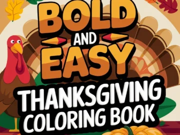 Bold and Easy Thanksgiving Coloring Pages