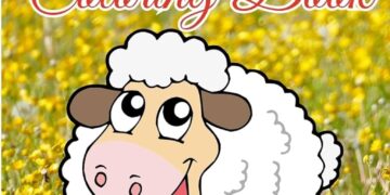 Cute Sheep Coloring Page for Kids