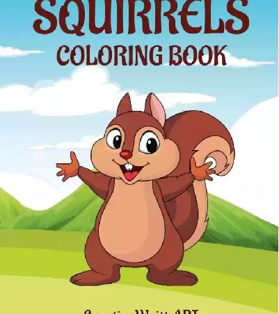 Cute Squirrel Coloring Page for Kids