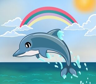 Dolphin Coloring Pages for Kids