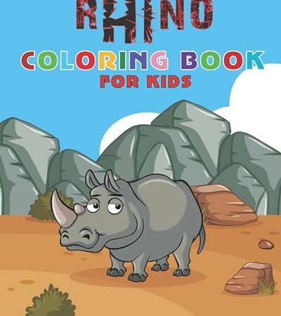 Free Rhino Coloring Page for Kids