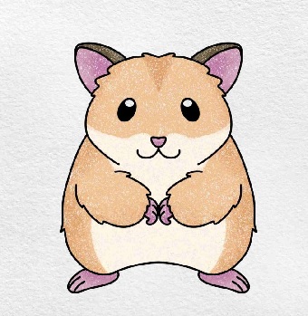 How to Draw a Cute Hamster