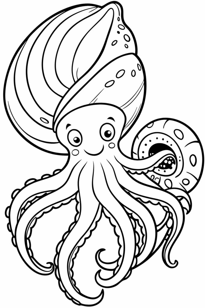 Octopus Coloring Pages for Kids