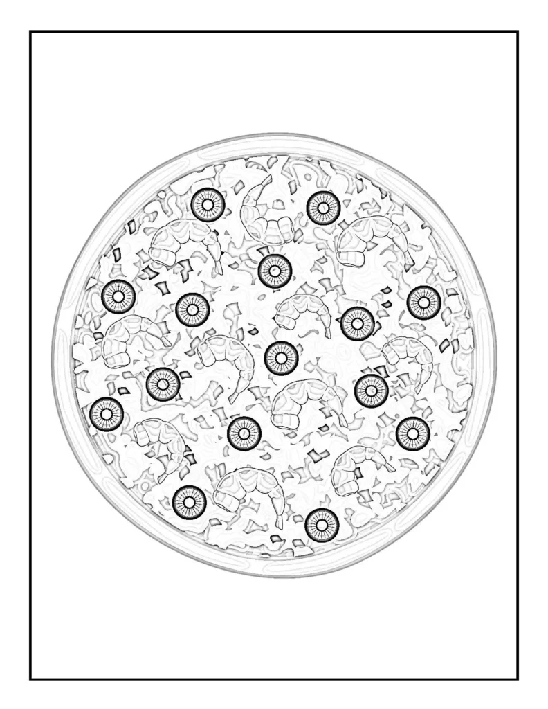 Pizza Coloring Page