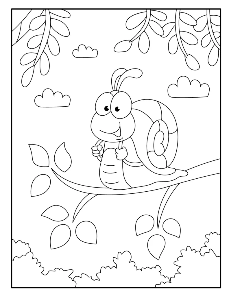 Snail Coloring Pages 