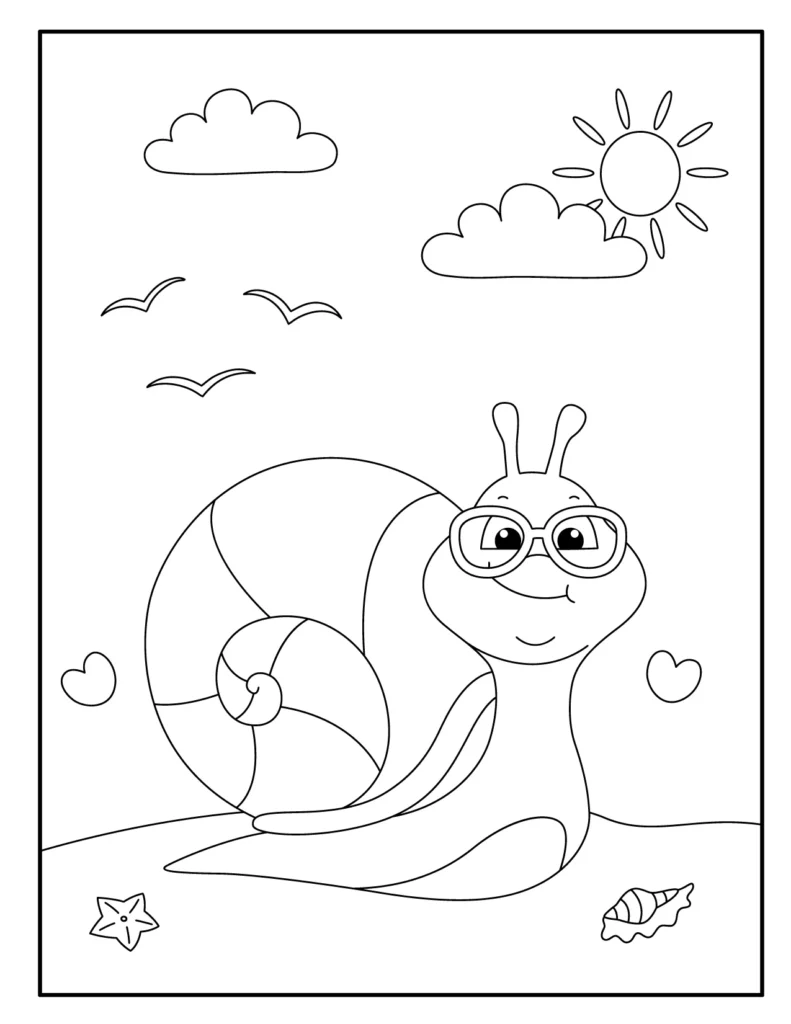 Snail Coloring Pages