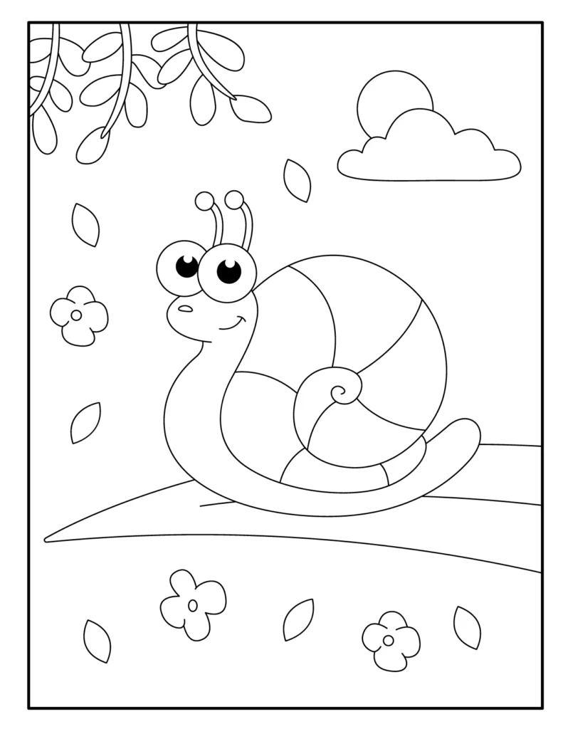 Snail Coloring Pages