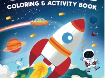 Space Coloring Page for Kids