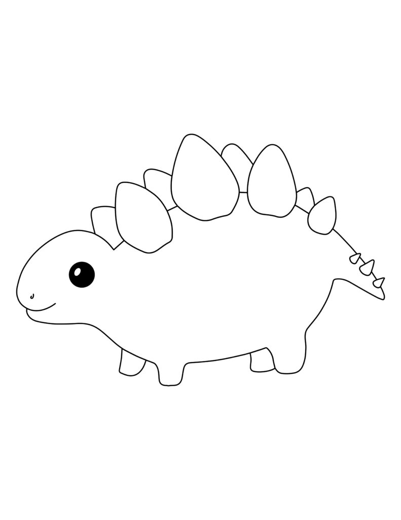 Stegosaurus Coloring Page (2)