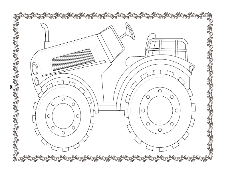 33 Free Tractor Colouring Pages (Free Download)