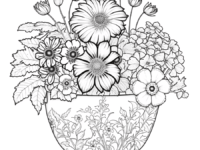 Flower Pot Coloring Pages (9)