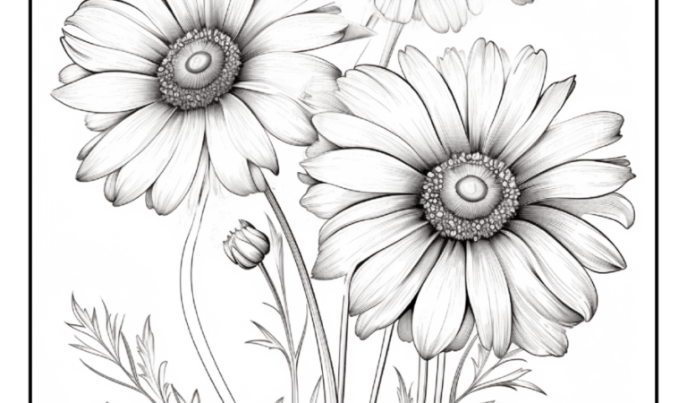 Wildflower Coloring Pages