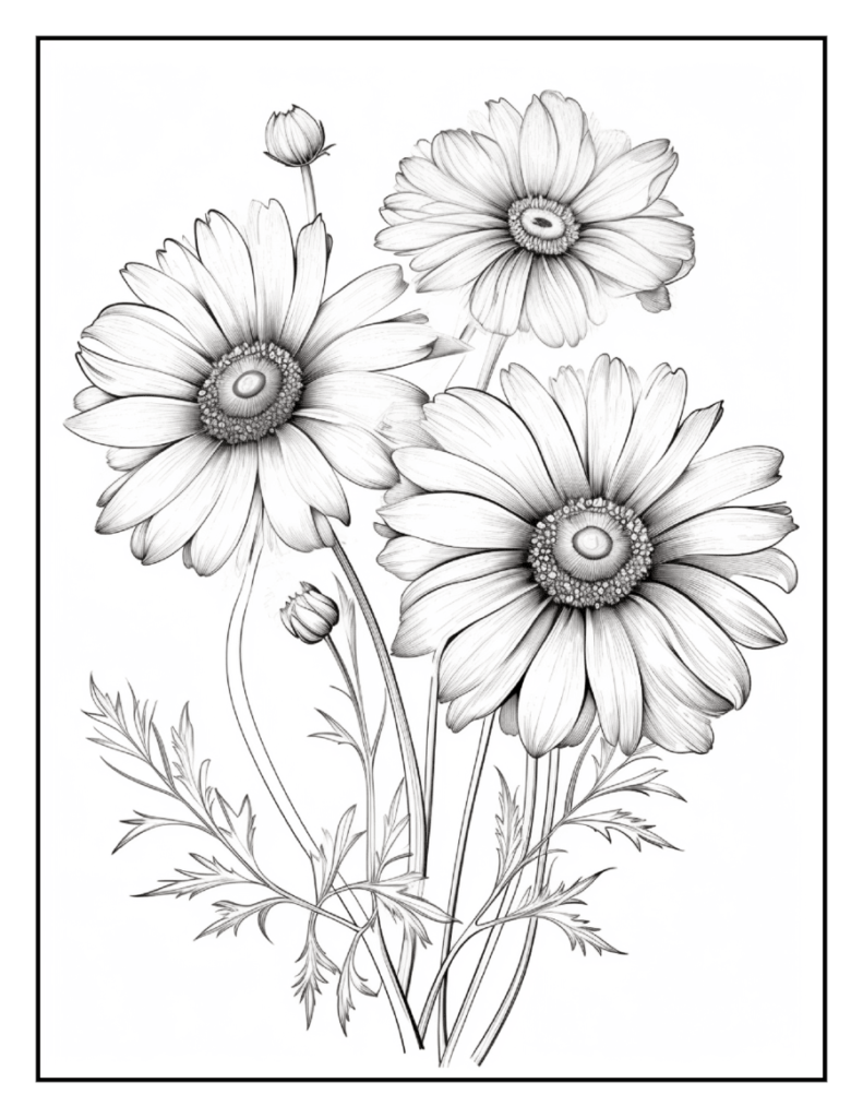 Wildflower Coloring Pages