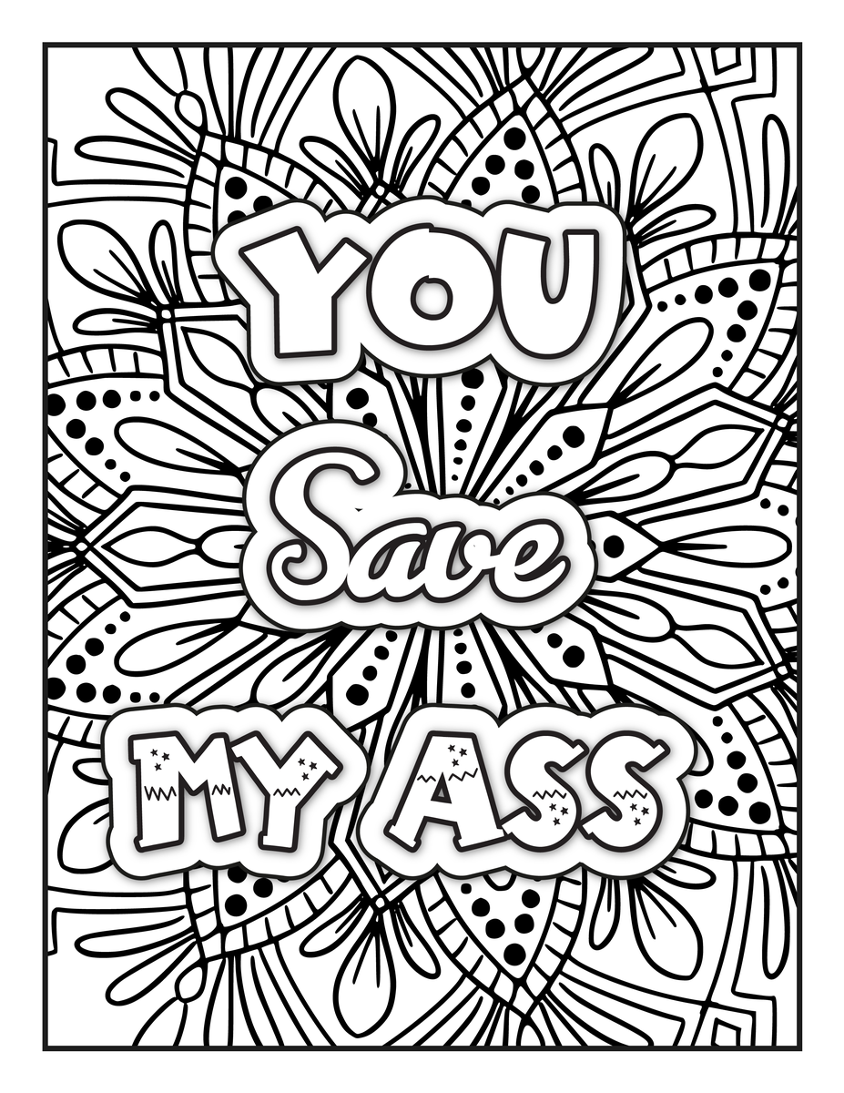 ADULT Motivational Swear Words Coloring _8087