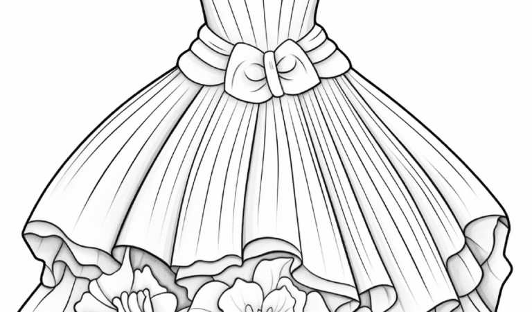 Dresses Coloring Book for