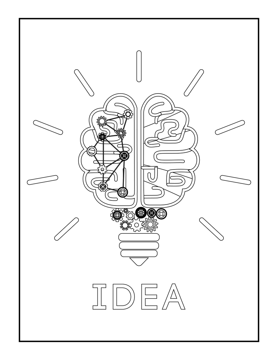 Free Human Brain Coloring Pages_1075