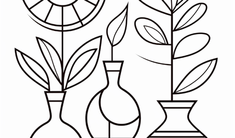 Free Minimalist Boho Coloring Pages