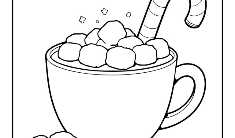 Free bold and easy christmas coloring pages