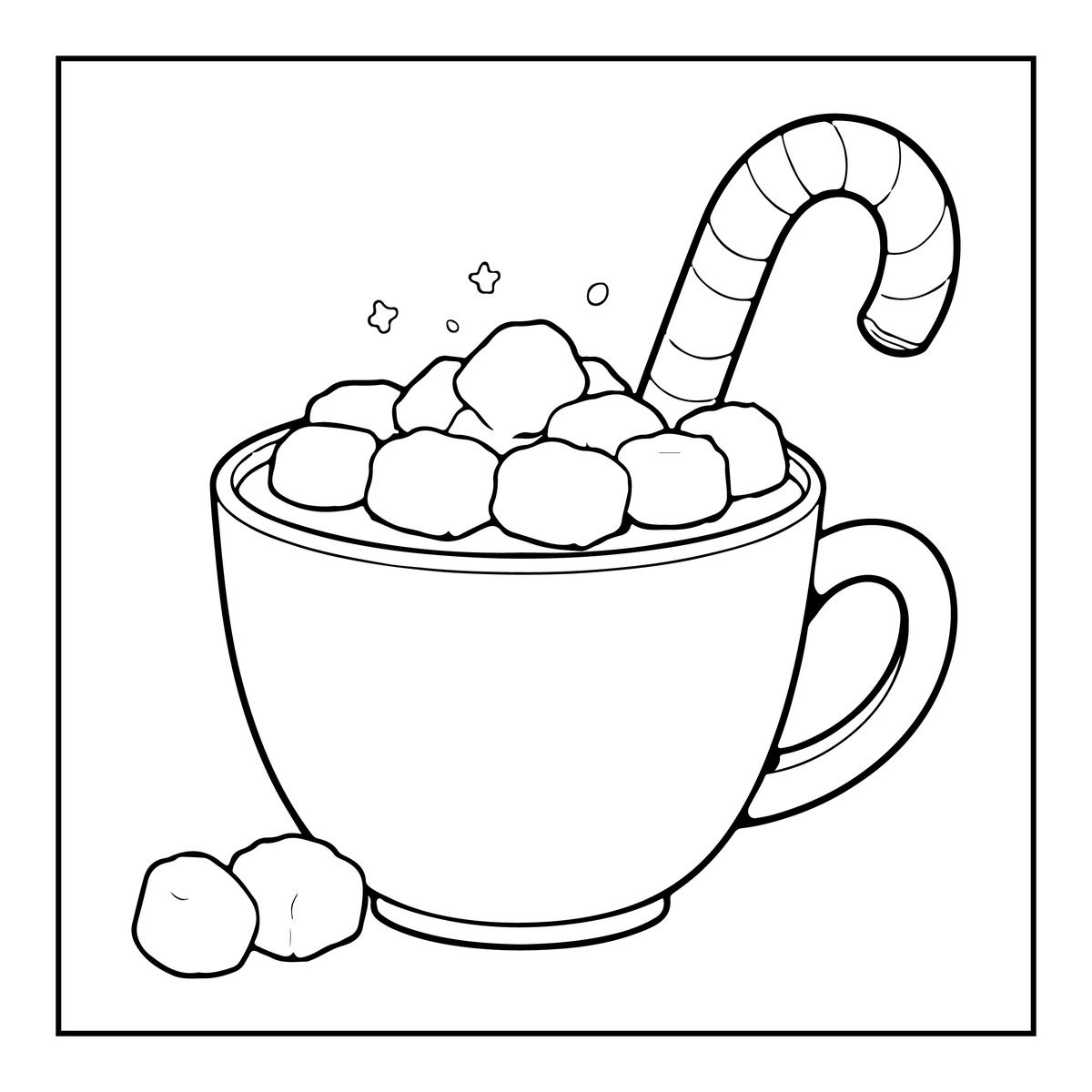 Free bold and easy christmas coloring pages _1969