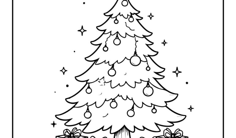 Free bold and easy christmas coloring pages