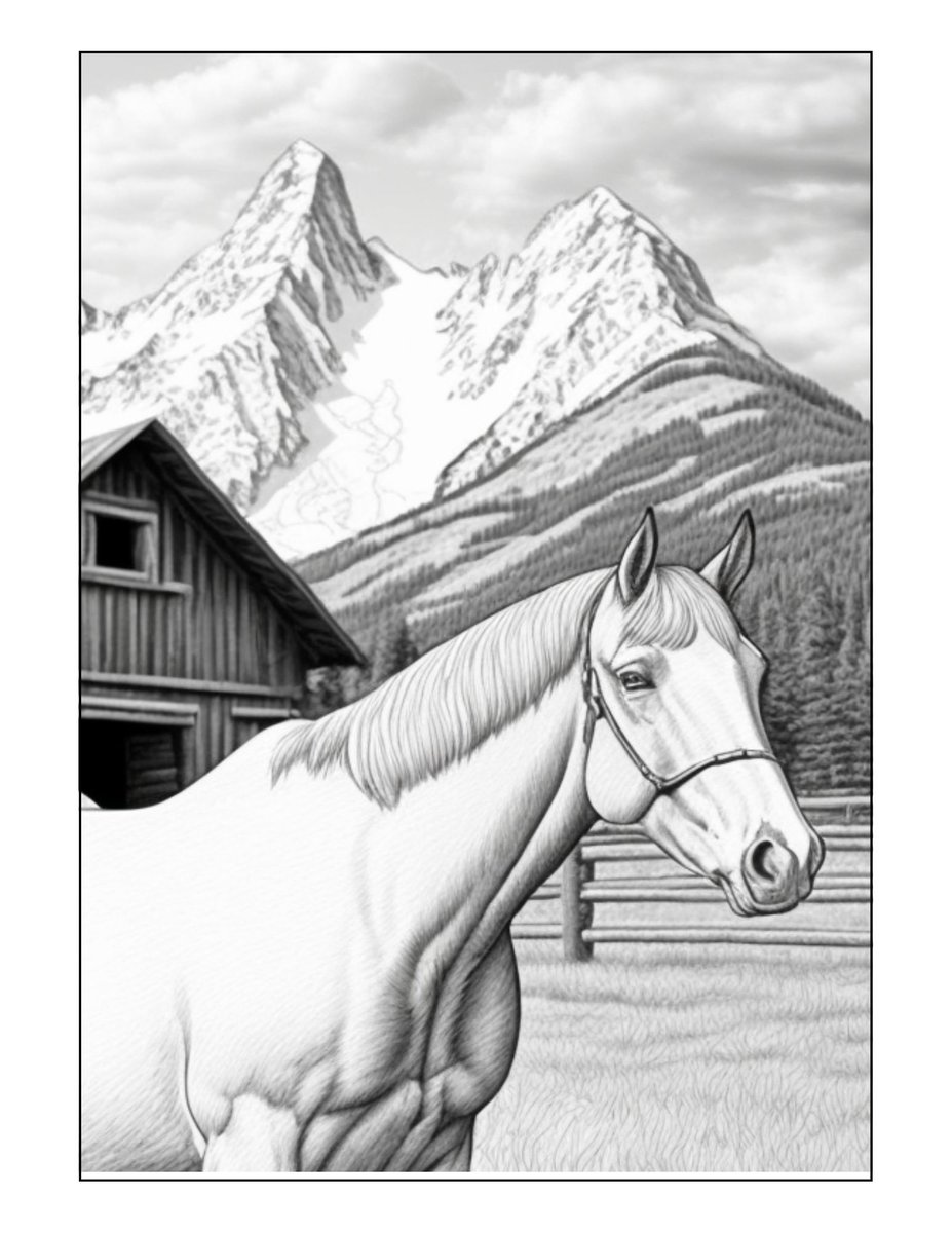 Horse Coloring Pages _4287