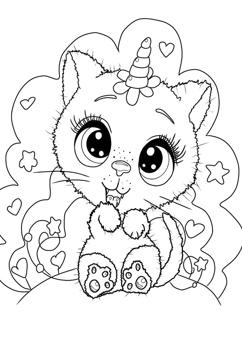 Little Caticorn Coloring Book